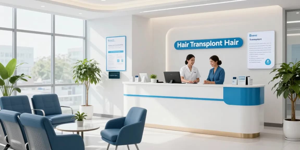 "Hair transplant turkey price information at modern health clinic, showcasing patient care and medical services."