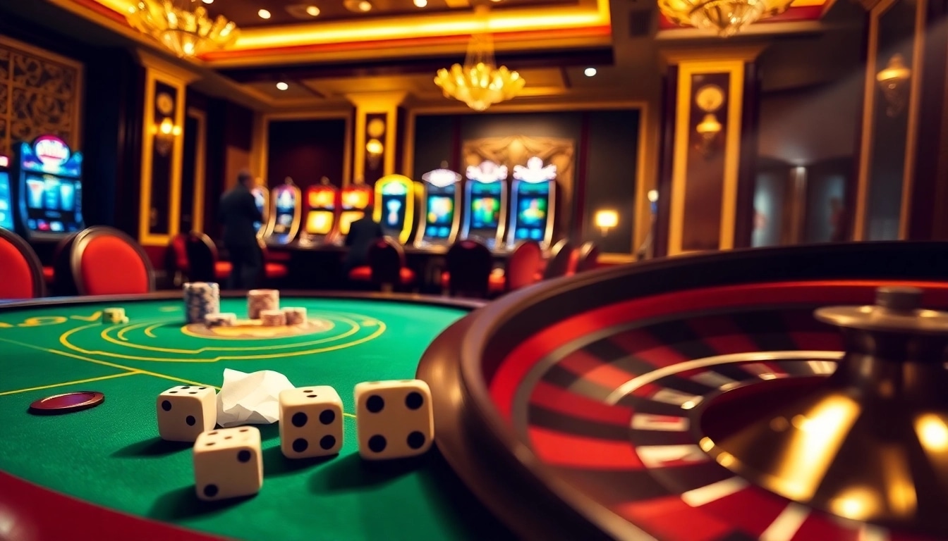 Experience the thrill of gambling at RR88 with vibrant casino elements like poker and roulette.
