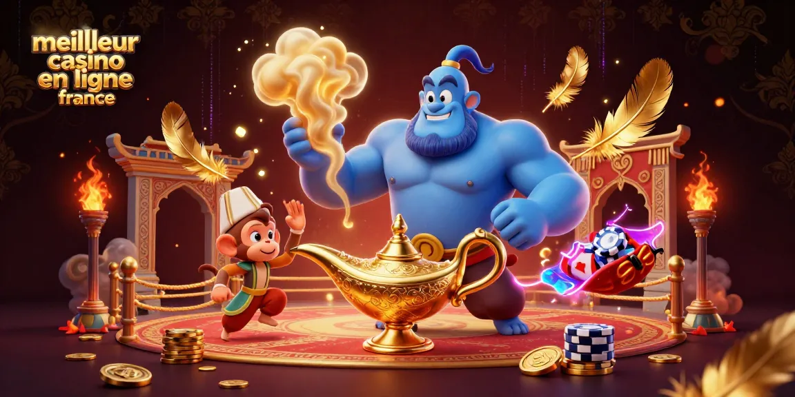 Découvrez le meilleur casino en ligne France avec cette illustration désertique regorgeant de magie et de paris.