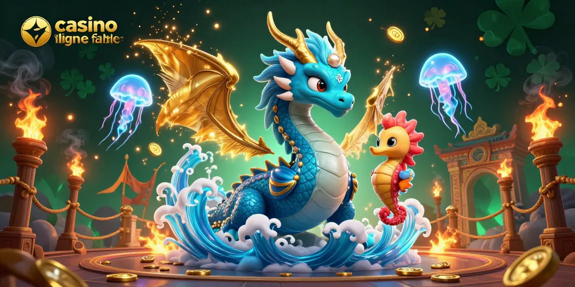 Jouez au casino en ligne fiable avec des dragons et des chevaliers dans un décor fantastique.