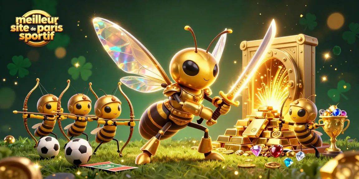 Le meilleur site de paris sportif propose une animation dynamique avec un frelon samouraï et ses archers.