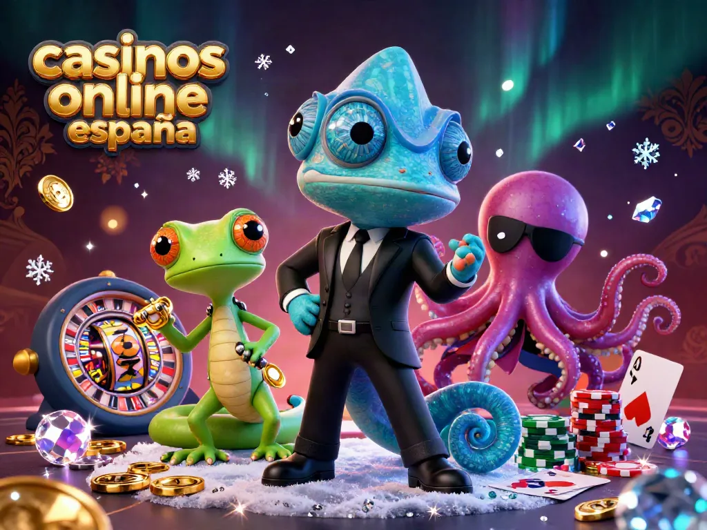 Apuesta en casinos online España con emocionantes juegos de tragamonedas y elementos de casino vibrantes.
