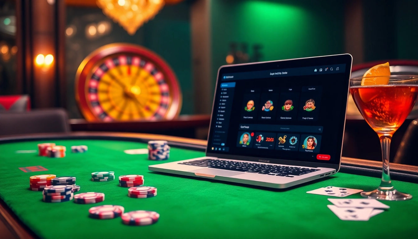 Vivez l'excitation des jeux en ligne avec le casino en ligne Français 2026 à une table de blackjack luxueuse.