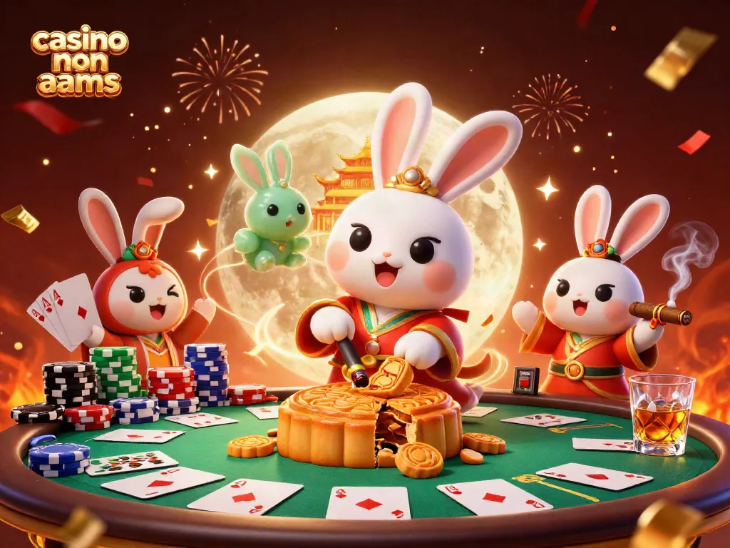 Scopri l'affascinante atmosfera dei giochi con poker e casino non AAMS evocata dalla rabbit della luna.