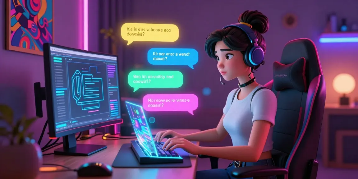 Engaging character AI NSFW chat scene with vibrant digital elements and cozy atmosphere