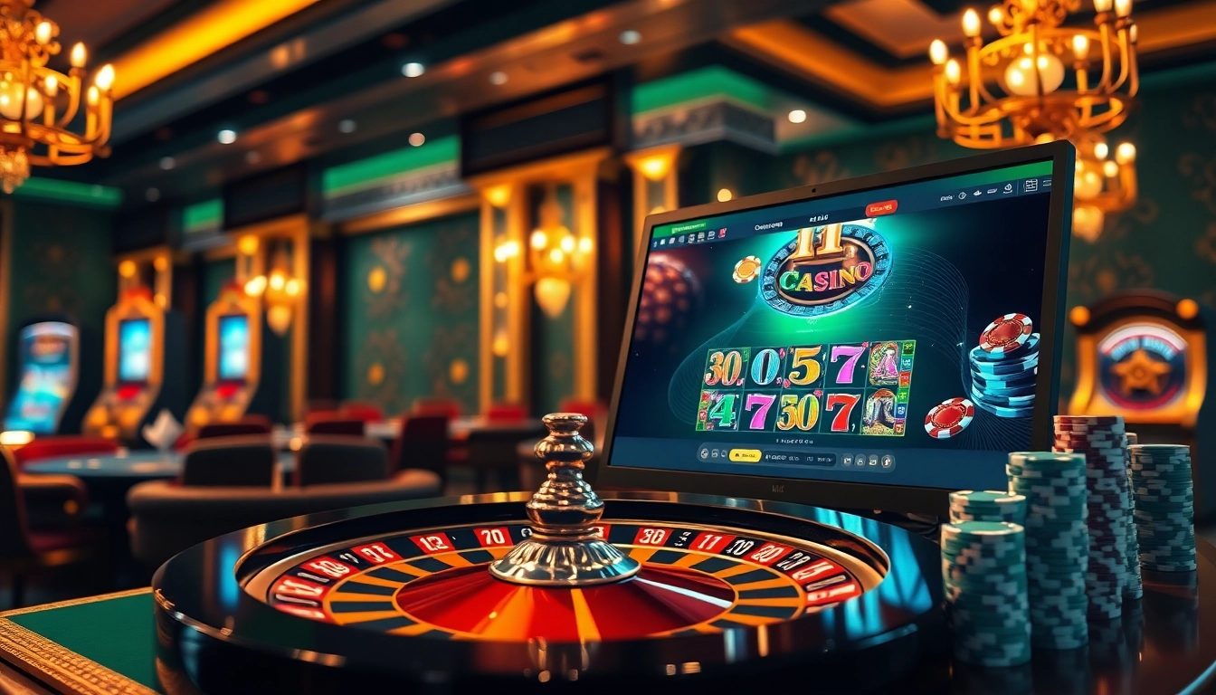 Découvrez le gameplay sur un site de casino en ligne de premier plan avec des graphismes immersifs et des actions palpitantes.