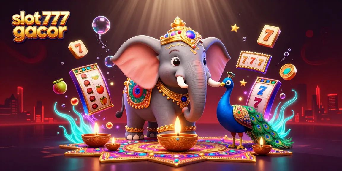 Experience the thrill of slot 777 gacor with captivating 3D casino visuals and vibrant colors.