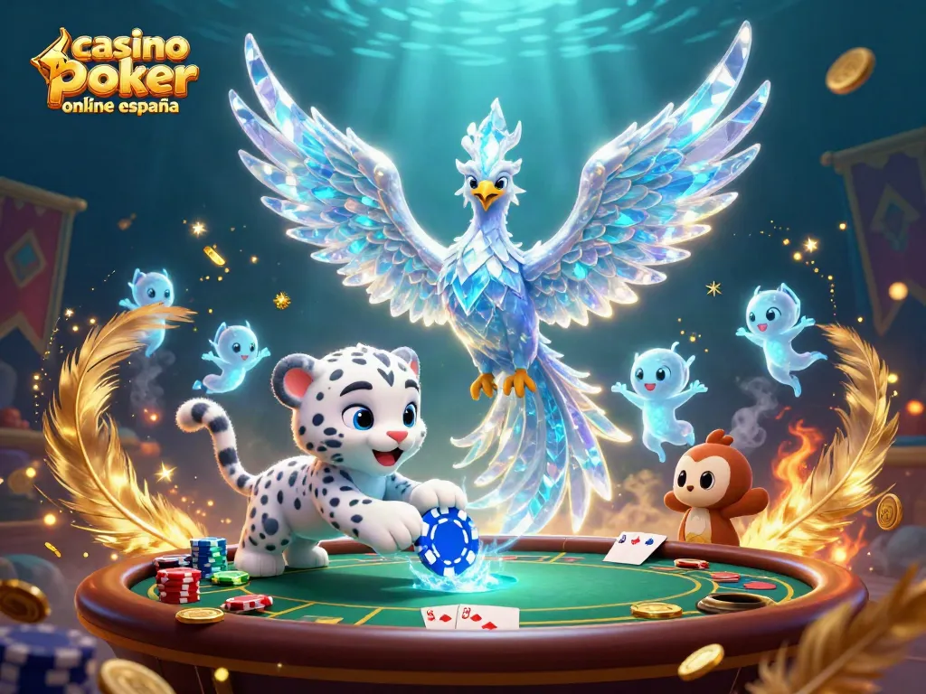 Disfruta del mejor juego de casino poker online en España con emocionantes jugadas y símbolos de suerte.