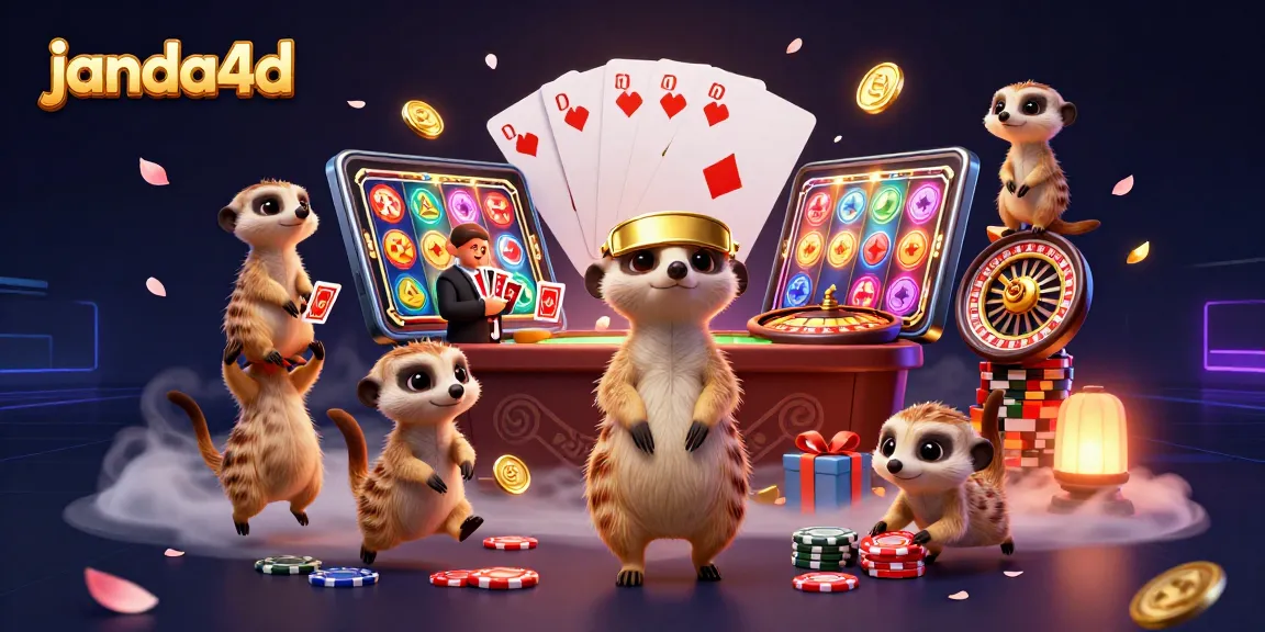 Janda4D menghadirkan pengalaman kasino unik dengan kelompok meerkat bermain dadu dan slot yang menakjubkan.