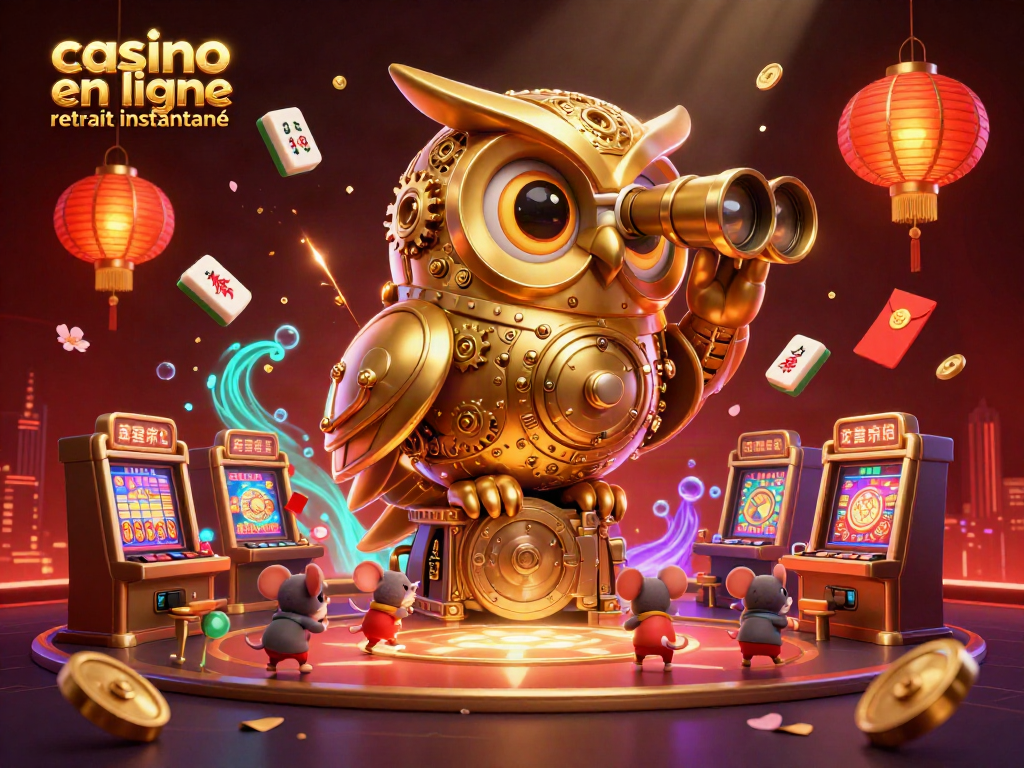 Casino en ligne retrait instantané : Illustration animée de gains rapides et jeux captivants.