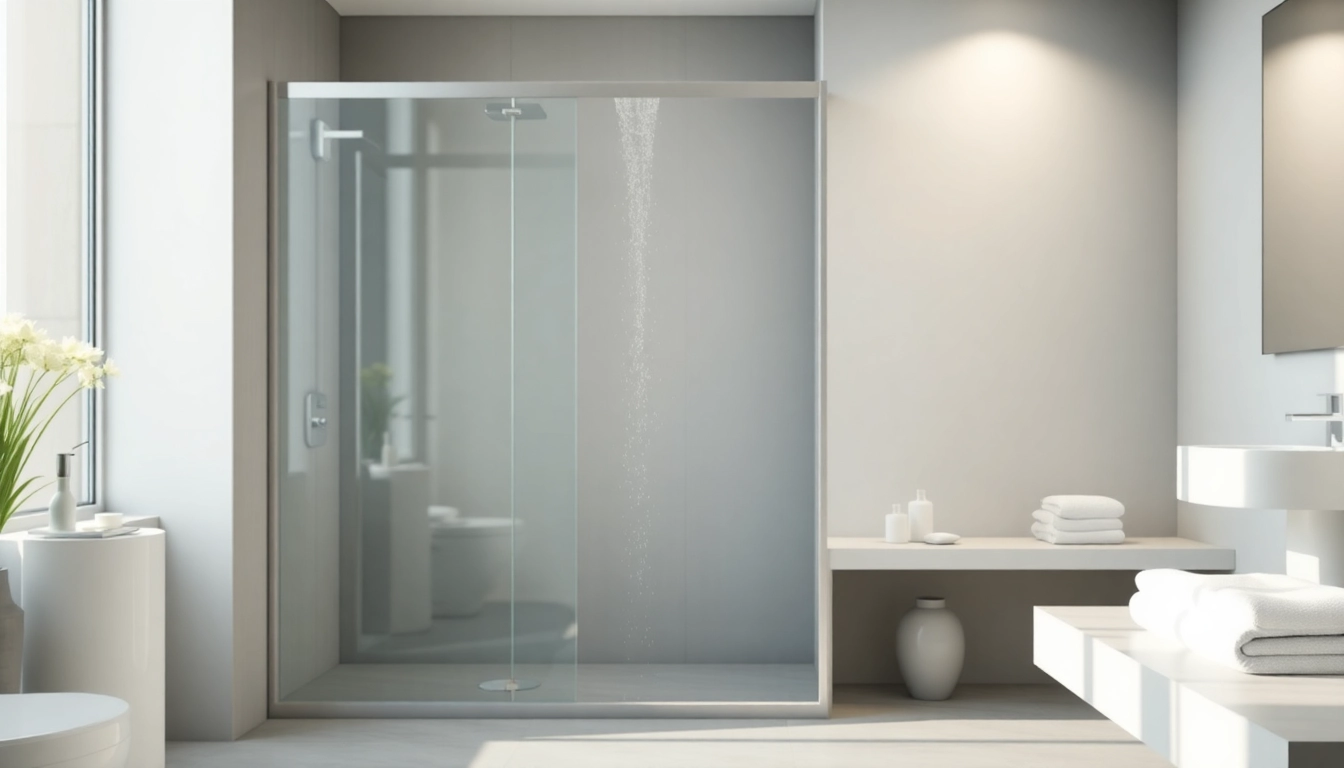 Découvrez la paroi de douche sirhona design moderne, idéale pour optimiser l'espace d'une salle de bain élégante.