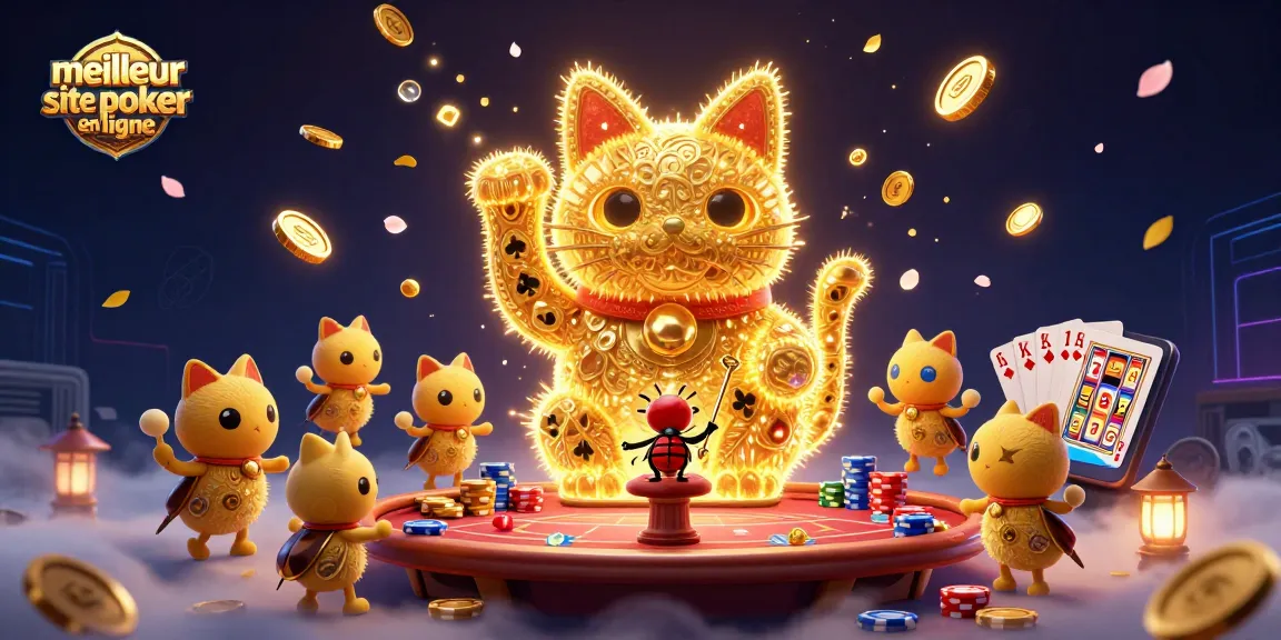 Jouez sur le meilleur site de poker en ligne avec des personnages colorés et des éléments de jeu captivants.