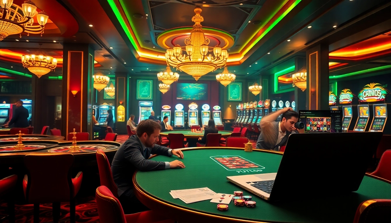 Vivez l'excitation du casino en ligne Français 2026 avec des tables vibrantes, des croupiers élégants et une ambiance luxueuse.