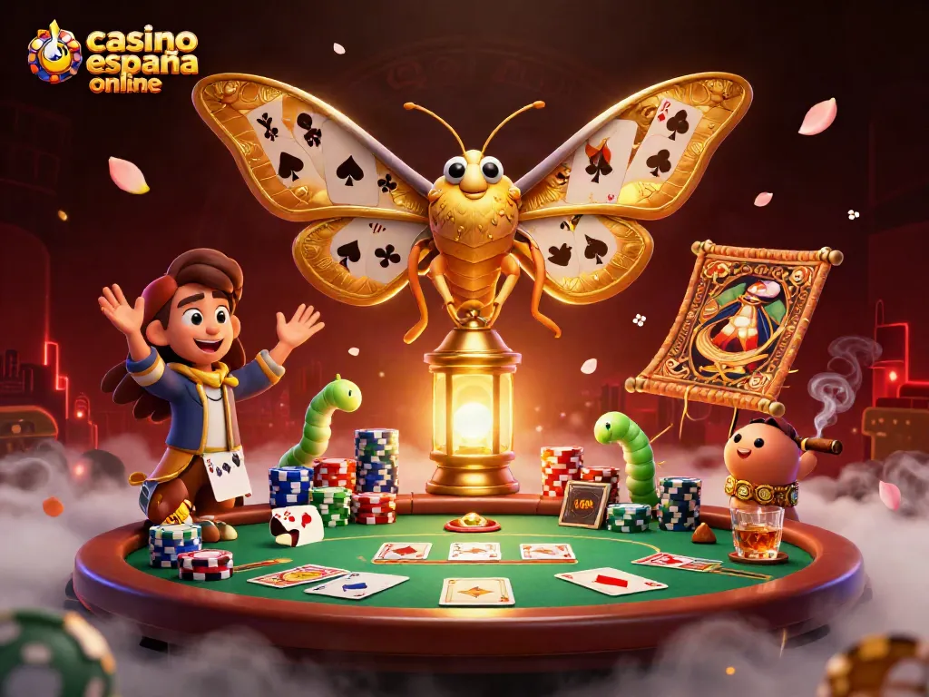 Disfruta del póker en las mejores salas de casino España online mientras el atlas muestra sus alas doradas.
