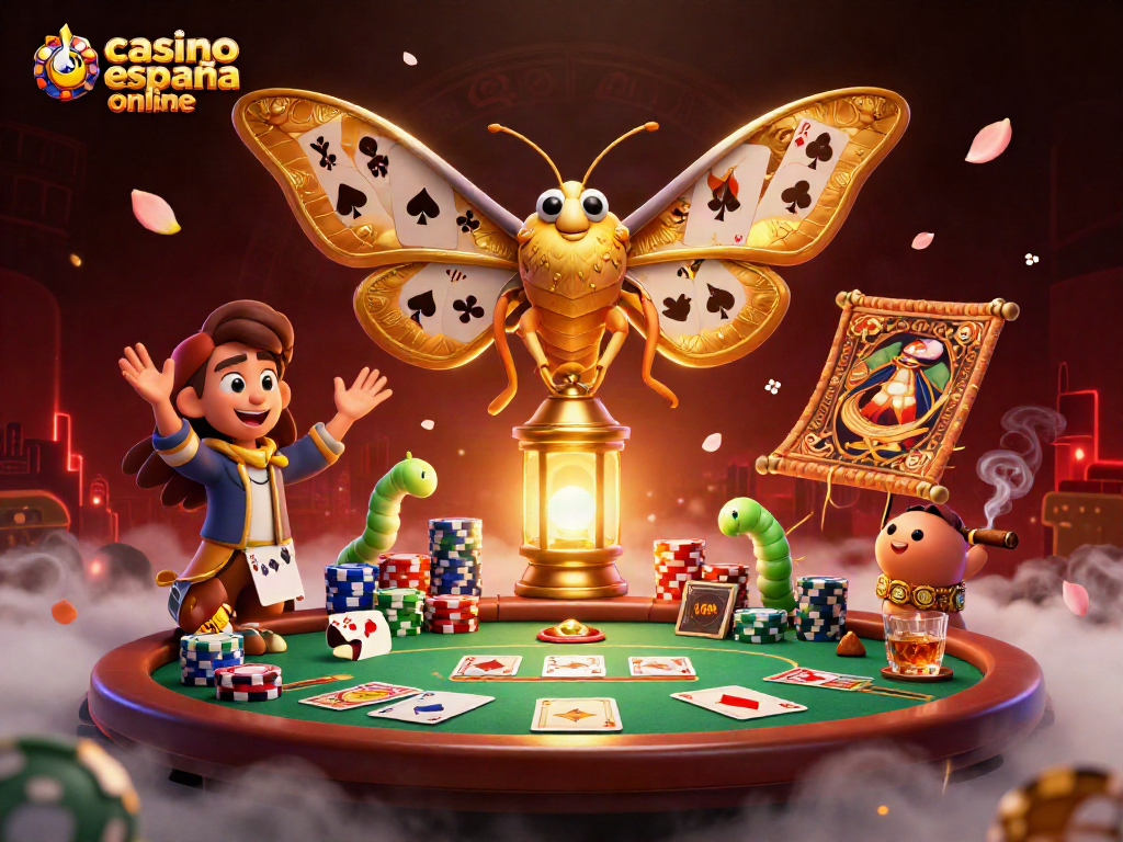 Disfruta del póker en las mejores salas de casino España online mientras el atlas muestra sus alas doradas.