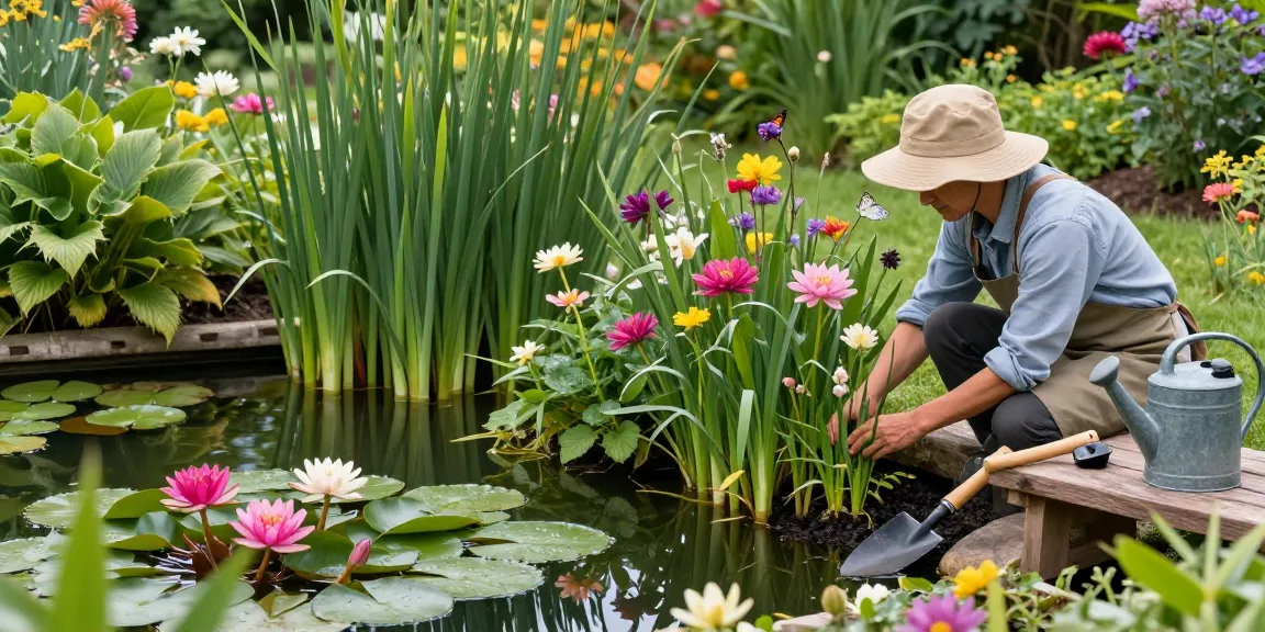 Buy Marginal Pond Plants for serene garden scenes filled with vibrant water lilies and lush reeds.