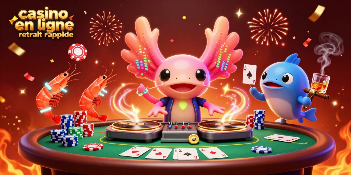 Profitez des gains instantanés avec un casino en ligne retrait rapide dans une scène animée de jeu.
