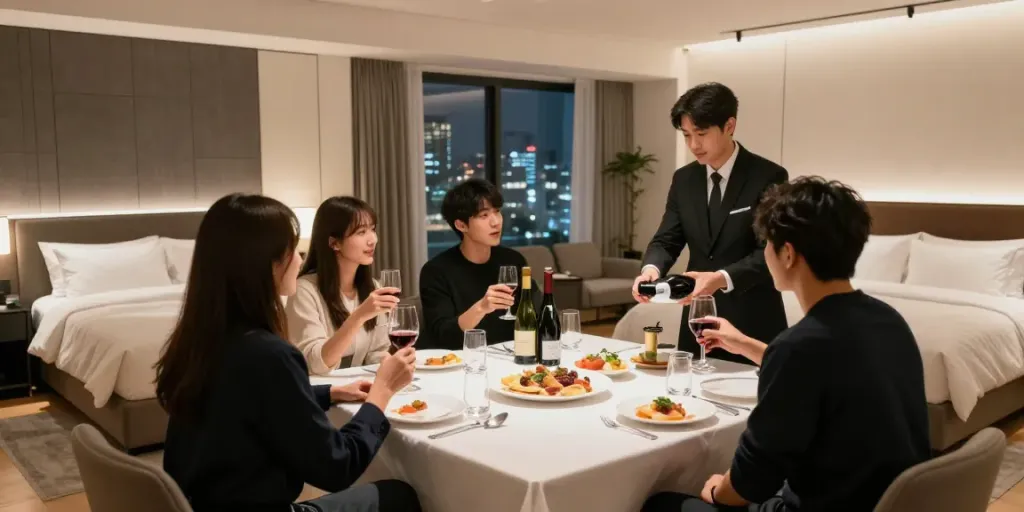 강남 구구단에서 친구들과 함께하는 고급스러운 독립 룸