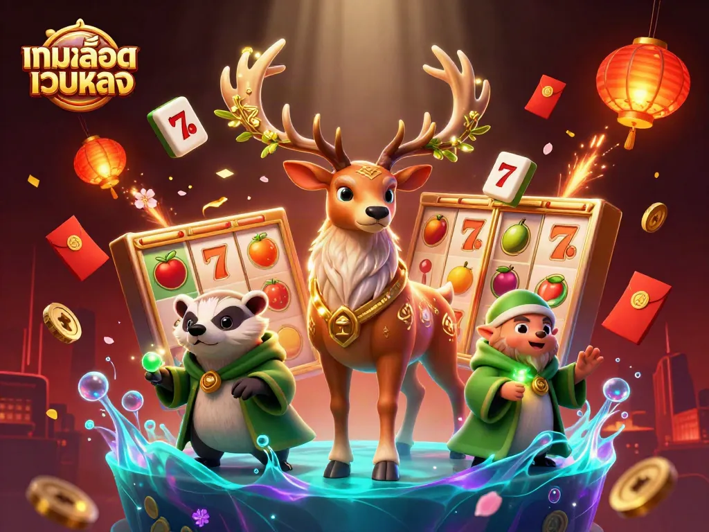 เล่นเกมสล็อตเว็บตรง พร้อมกับการตั้งค่าอันน่าตื่นเต้นในภาพประกอบ 3D