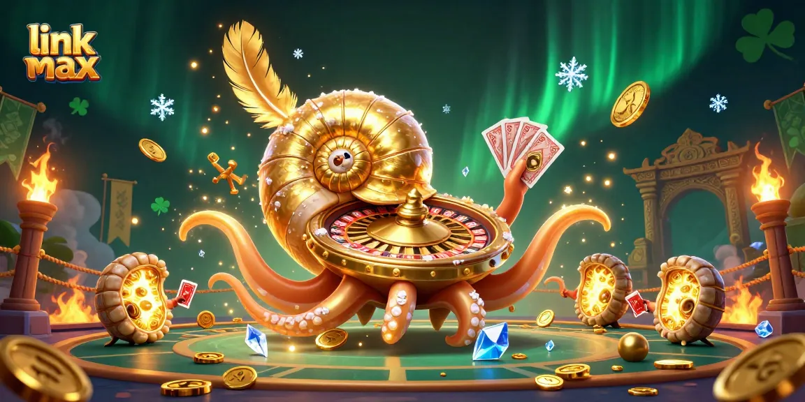 Experience the thrilling games at link vmax with vibrant illustrations of dynamic casino elements.