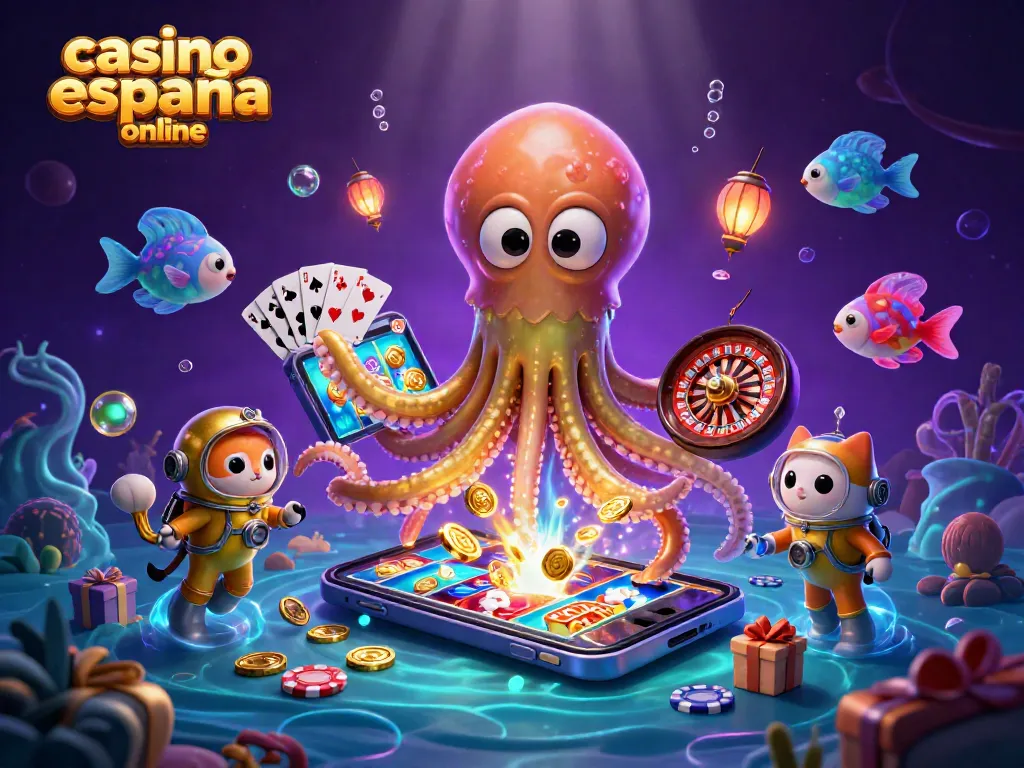Disfruta de la emoción del casino España online rodeado de elementos vibrantes de juego y personajes únicos.