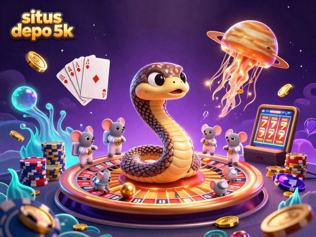 Experience thrilling bets with situs depo 5k at a vibrant cosmic casino featuring the Saturn ring roulette!