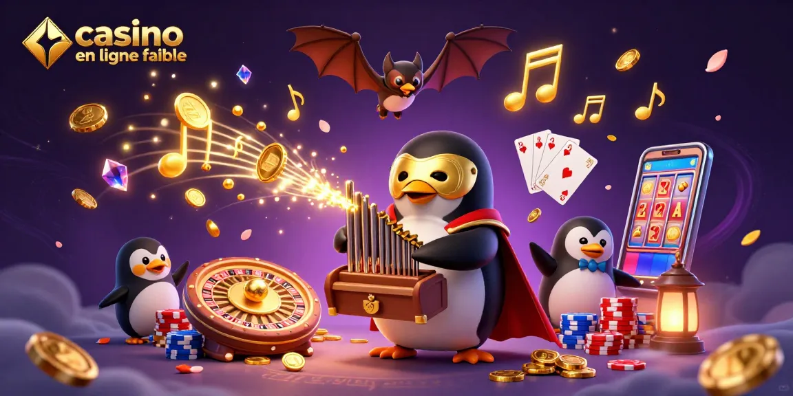 Une scène dynamique de jeux de casino en ligne fiable, avec des éléments de jackpot et des symboles de chance.