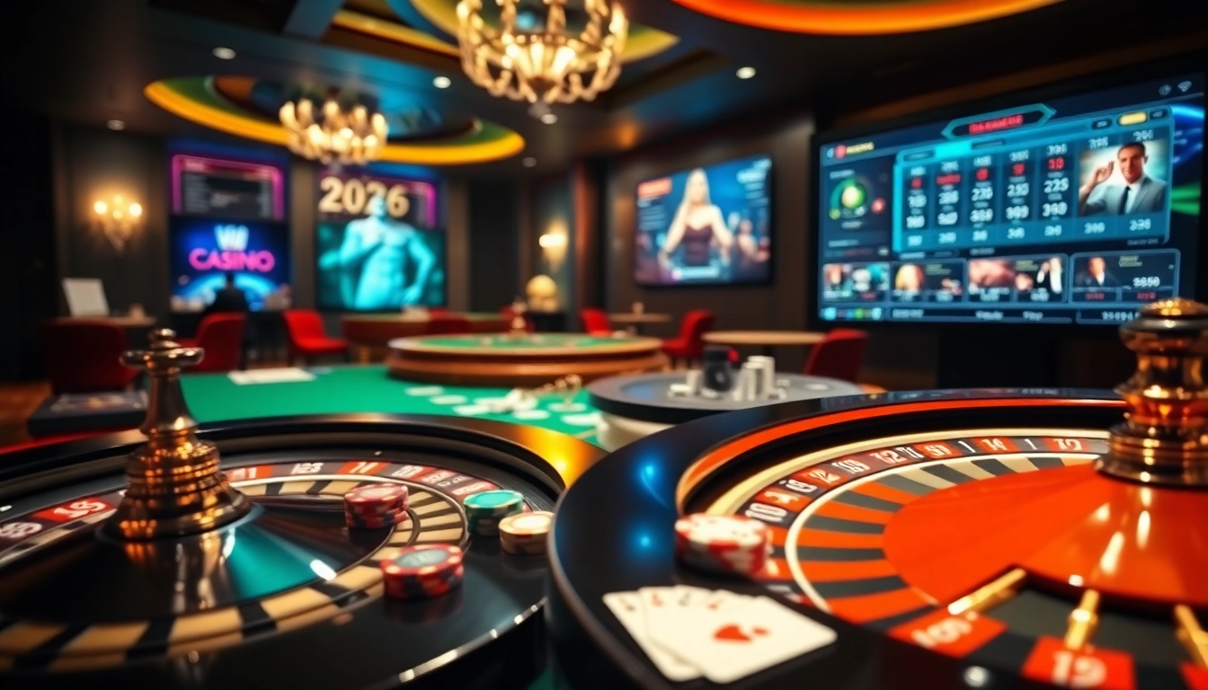 Découvrez l'excitation de casino en ligne Français 2026 avec une roue de roulette moderne et une interface de jeu.