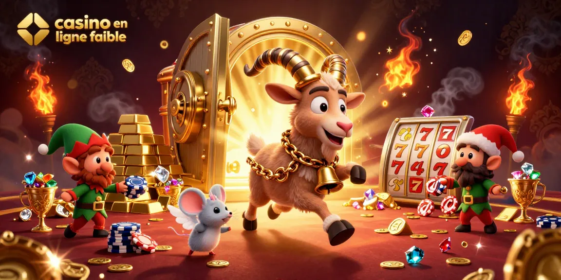 Découvrez des jeux captivants dans un casino en ligne fiable avec un Krampus animé, un petit ange et des elfes.