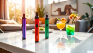 Elfbar Vapes in an inviting setting with vibrant colors and unique flavors.