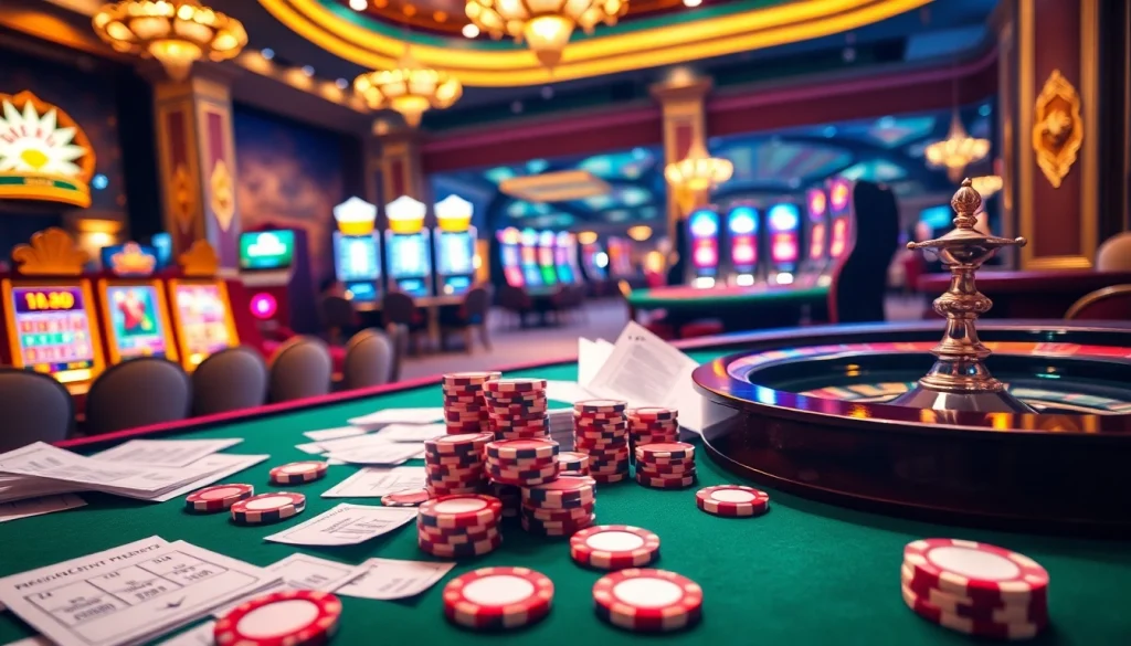 Players enjoying thrilling games at https://78win.school/ with vibrant casino elements and excitement.