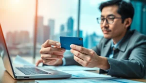 카드현금화 전략을 분석하는 전문가의 모습