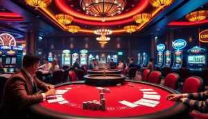 Experience high-stakes thrills at i9bet casino tables with vibrant poker and roulette gameplay.