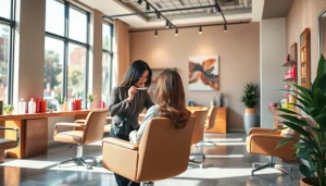 Experience exceptional styling at a hair salon San Diego, showcasing expert hair services in a modern, inviting environment.