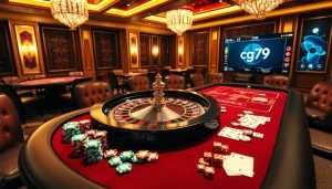 Trải nghiệm cảm giác đánh bạc tại CG79 với những chip poker rực rỡ và hoạt động roulette.